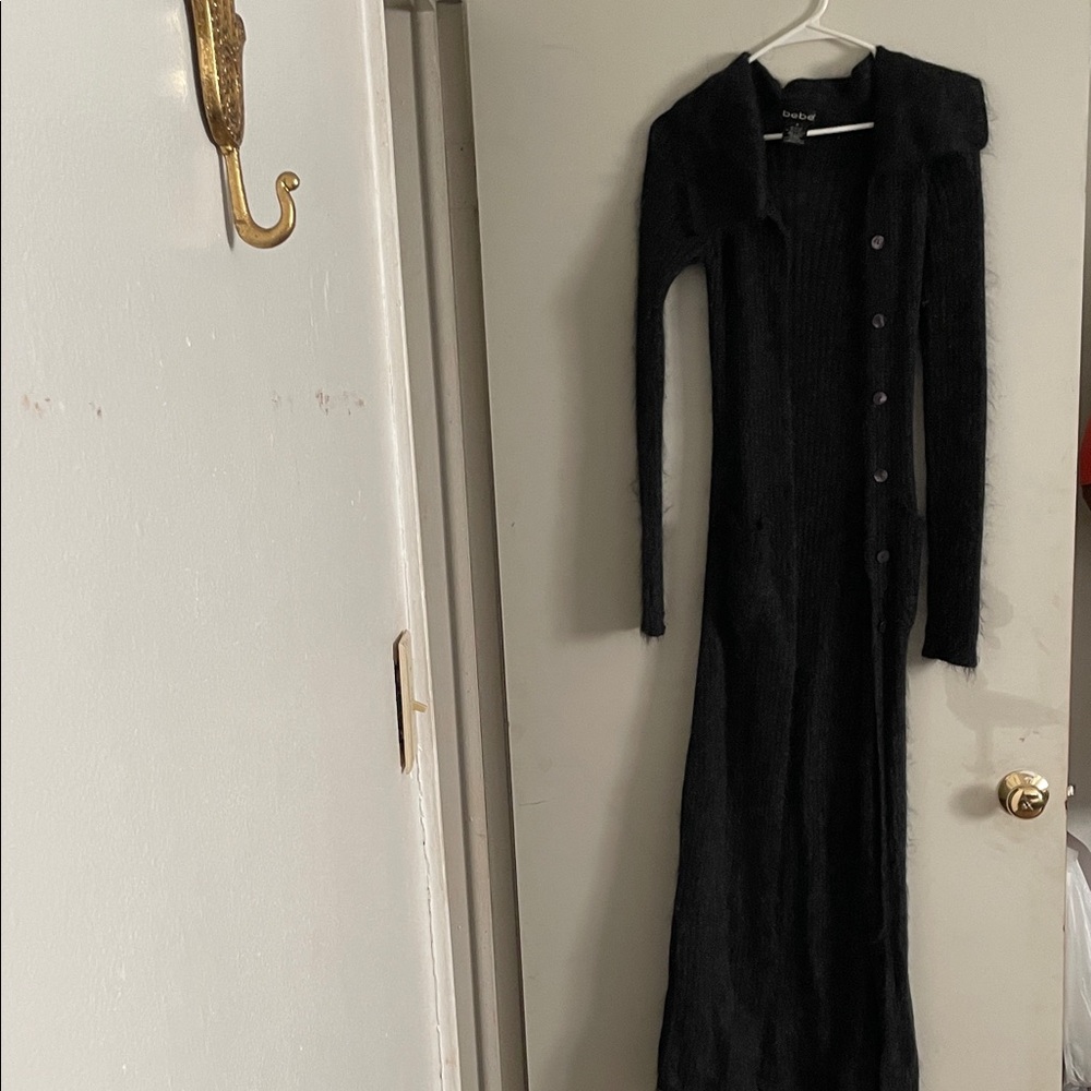 Bebe Black Long Sleeve Knit Cardigan